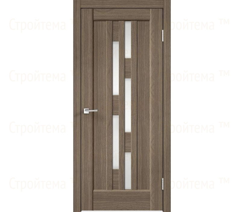 Дверь межкомнатная остекленная Velldoris PREMIER 8 Ильм европейский/Лакобель белое