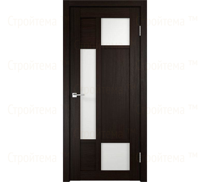 Дверь межкомнатная остекленная Velldoris PROVANCE 4 Венге/Лакобель белое