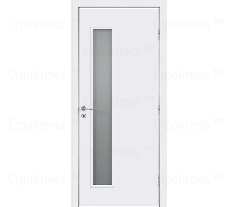Дверь межкомнатная Dveriline SMART FORCE L2 в эмали Белая/Стекло мателюкс