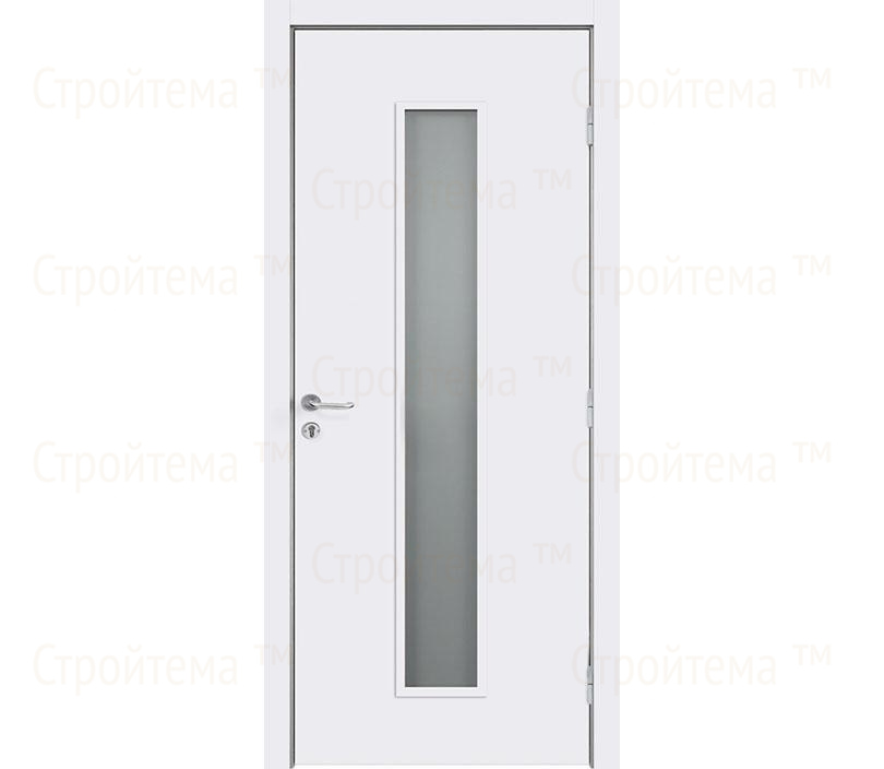 Дверь межкомнатная Dveriline SMART FORCE L3 в эмали Белая/Стекло мателюкс