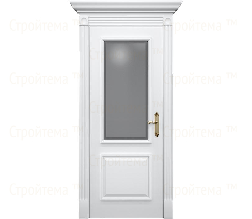Дверь межкомнатная со стеклом Монца ДО2 с патиной