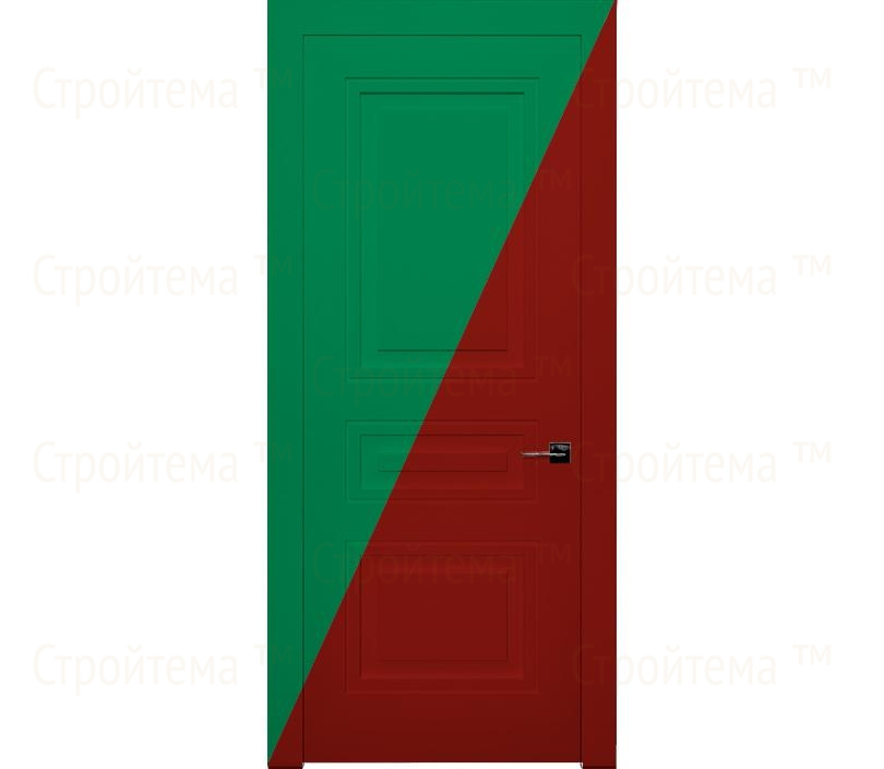 Дверь межкомнатная глухая двухцветная в эмали Гранада ДГ3