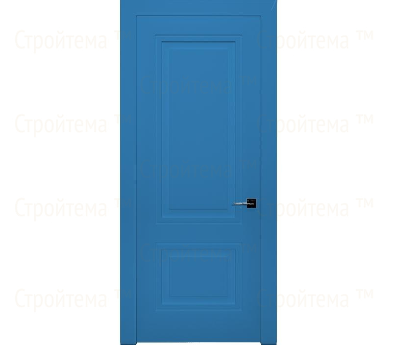 Дверь межкомнатная глухая Гранада ДГ2 голубая