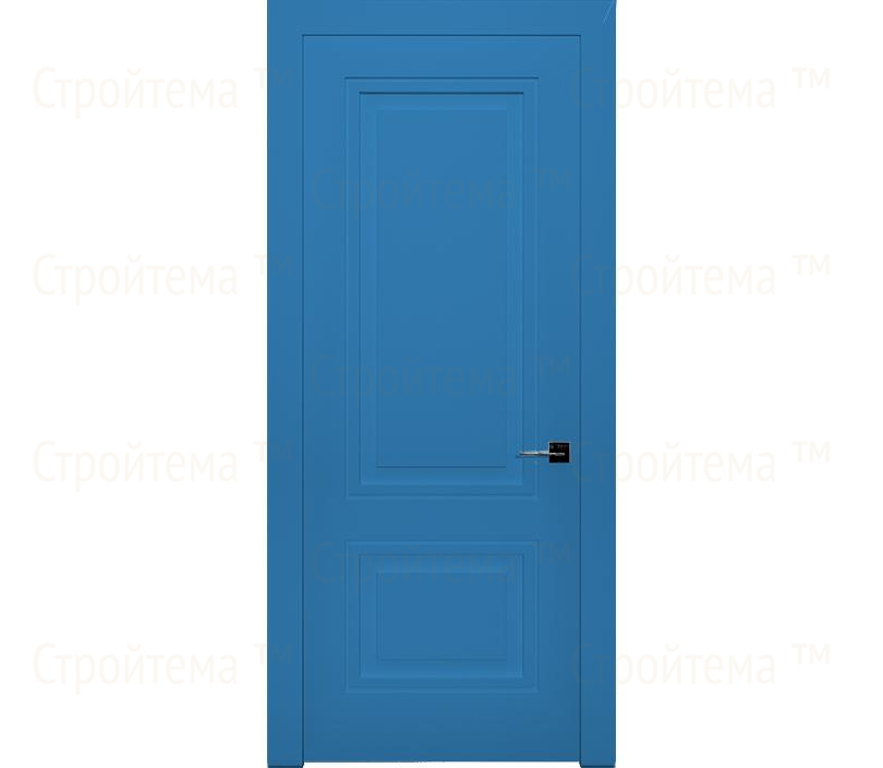 Дверь межкомнатная глухая Гранада ДГ2 голубая