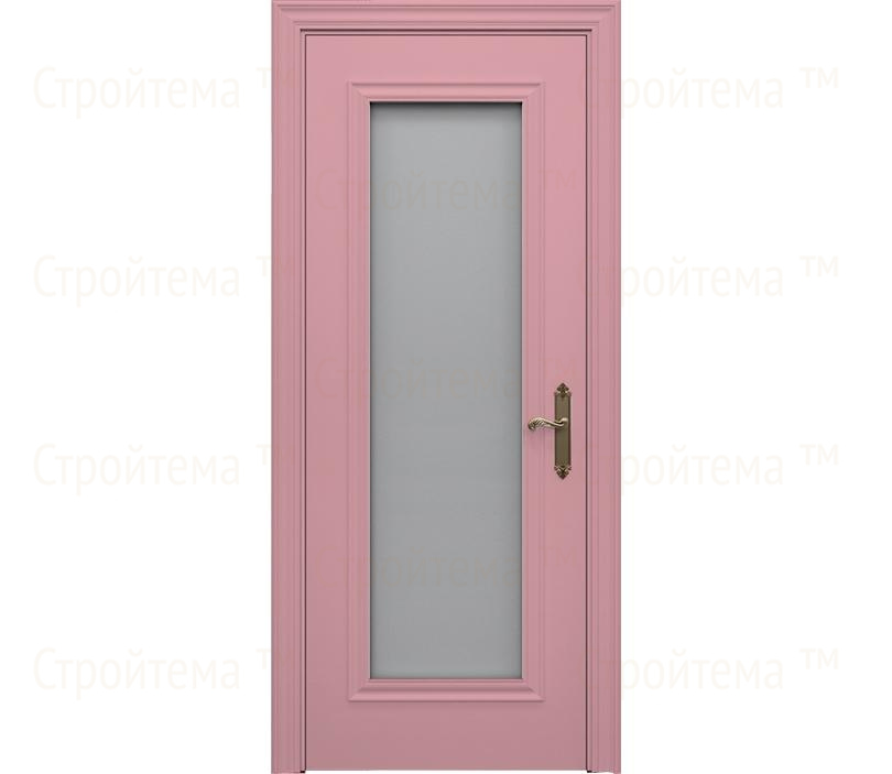 Дверь межкомнатная со стеклом Каталина ДО1 цвет магнолия
