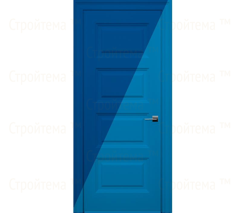 Дверь межкомнатная глухая Савона ДГ4 голубая