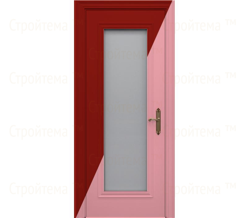 Дверь межкомнатная со стеклом Каталина ДО1 вишневая