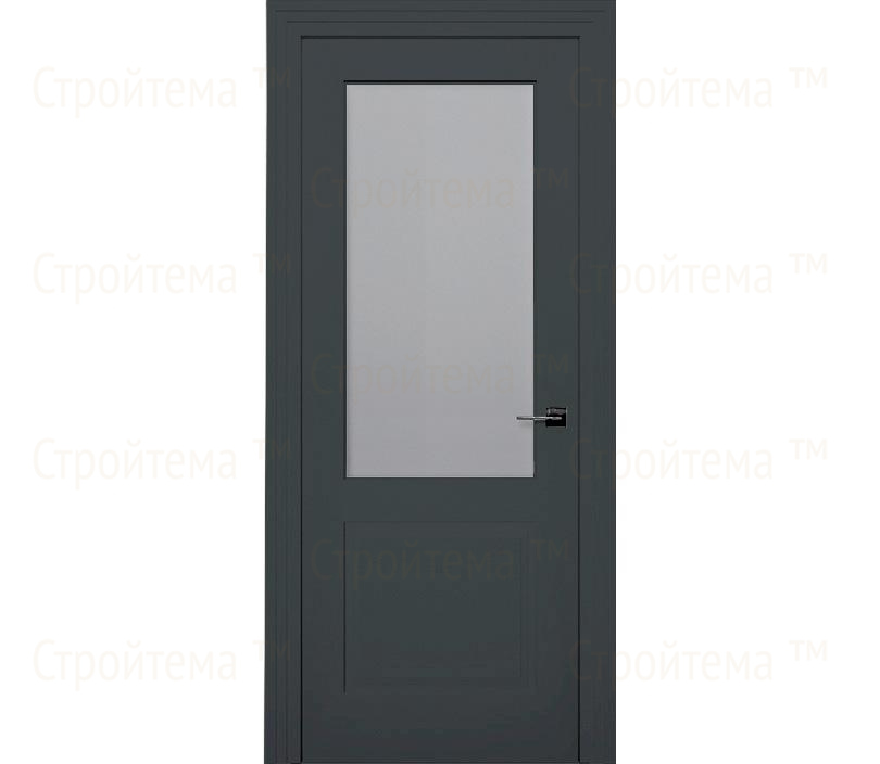 Дверь межкомнатная со стеклом Римини ДО2 графит