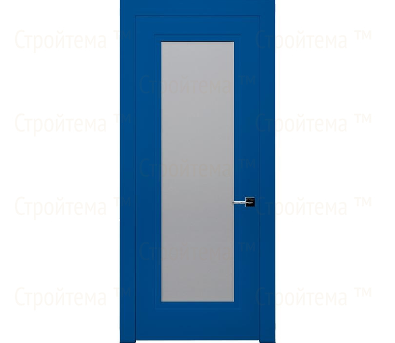 Дверь межкомнатная со стеклом Гранада ДО1 синяя