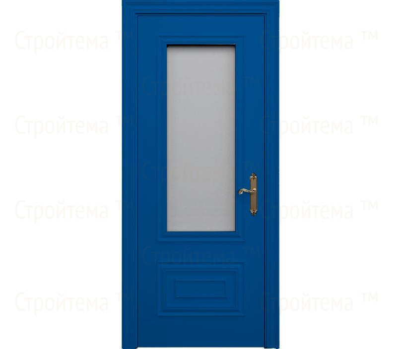 Дверь межкомнатная со стеклом Каталина ДО2-2 синяя