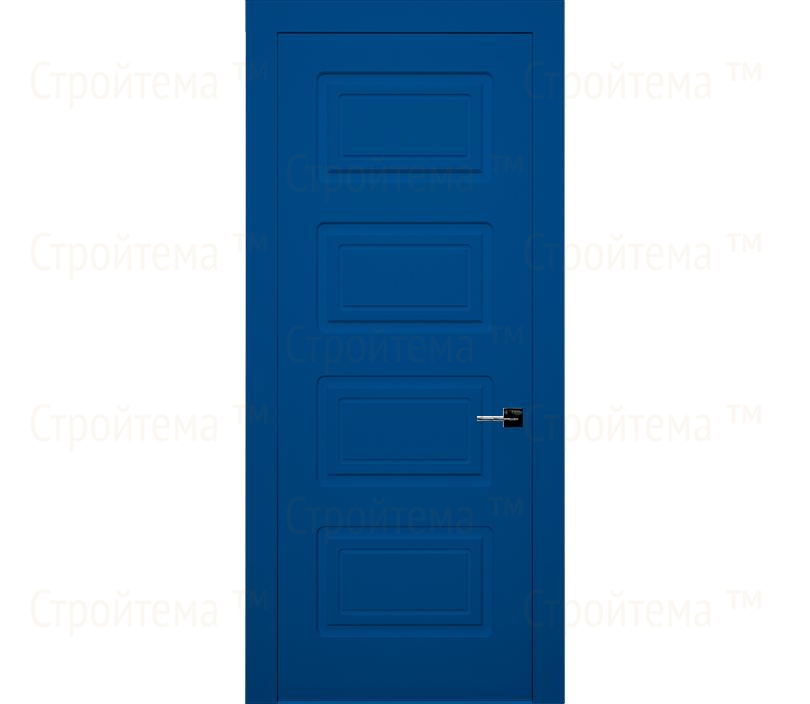 Дверь межкомнатная глухая Милан ДГ4 синяя
