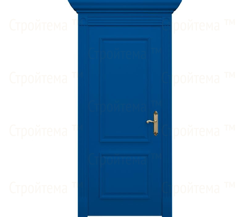 Дверь межкомнатная глухая Монца ДГ2 синяя