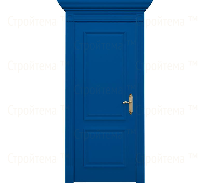 Дверь межкомнатная глухая Монца ДГ2 синяя