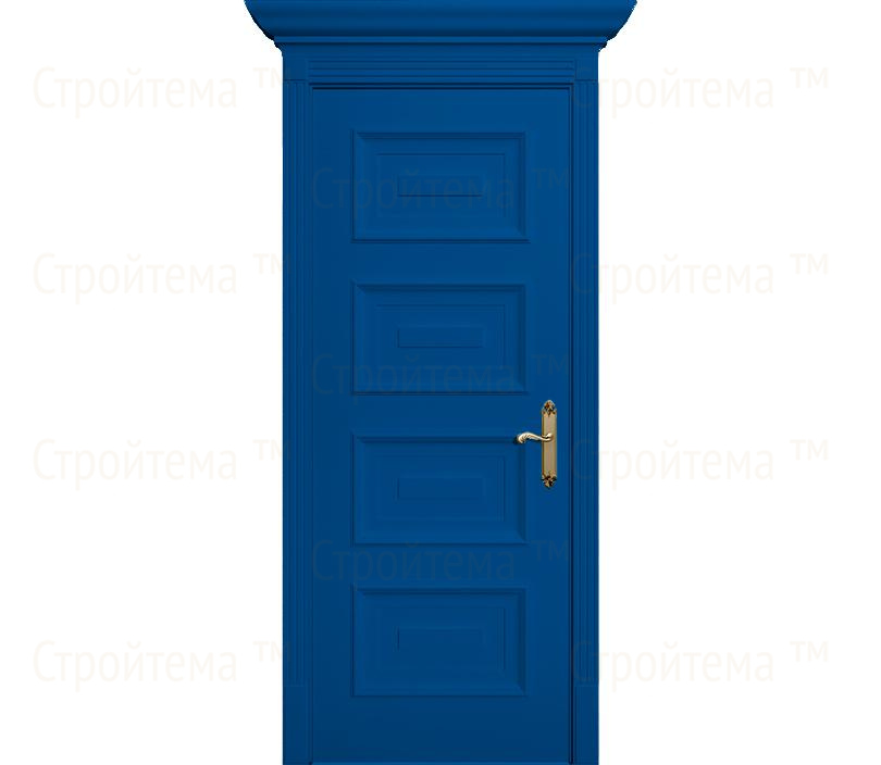 Дверь межкомнатная глухая Неаполь ДГ4 синяя