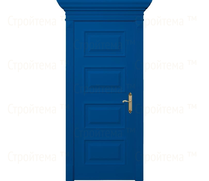 Дверь межкомнатная глухая Палермо ДГ4 синяя