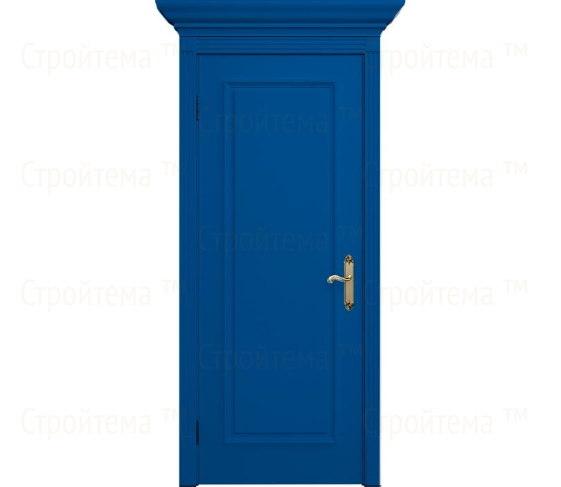 Дверь межкомнатная глухая Венеция ДГ1 синяя