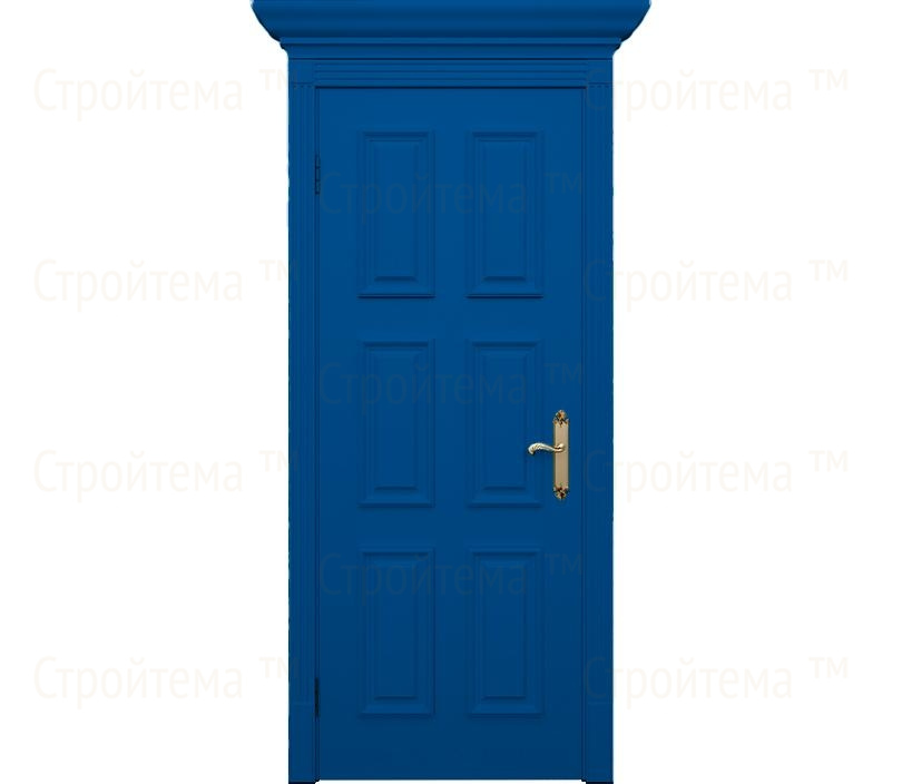 Дверь межкомнатная глухая Венеция ДГ9 синяя