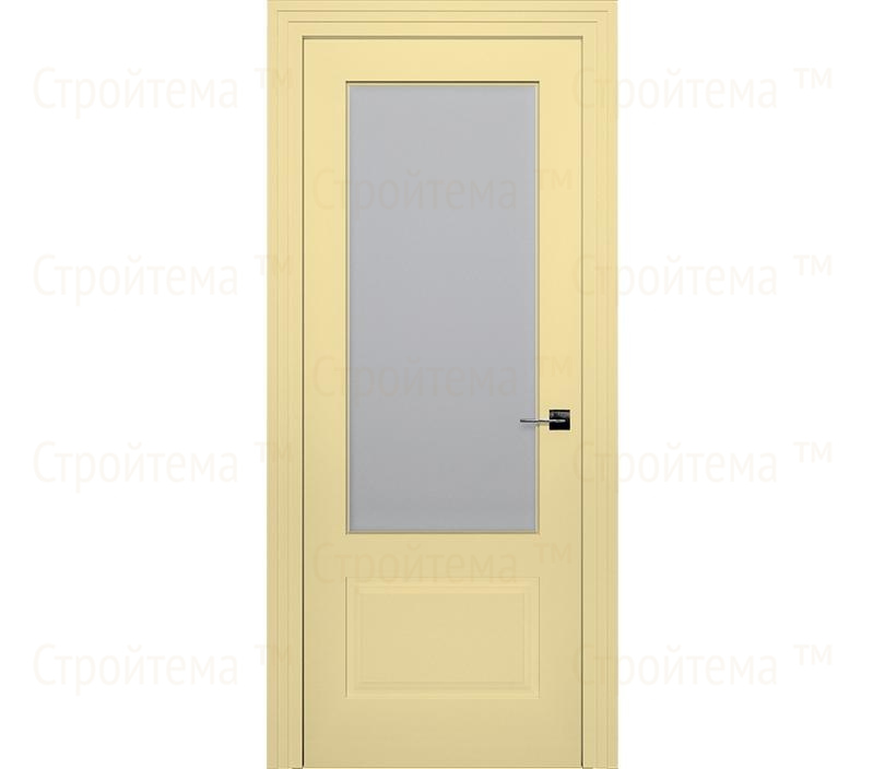 Дверь межкомнатная со стеклом Римини ДО2-2 ванильная