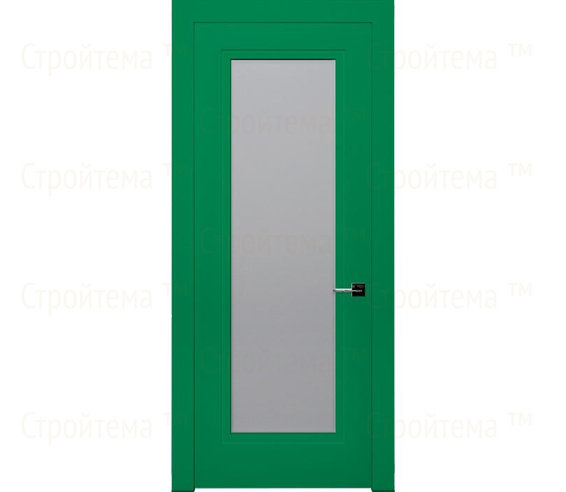 Дверь межкомнатная со стеклом Гранада ДО1 зеленая