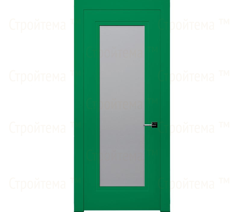 Дверь межкомнатная со стеклом Гранада ДО1 зеленая