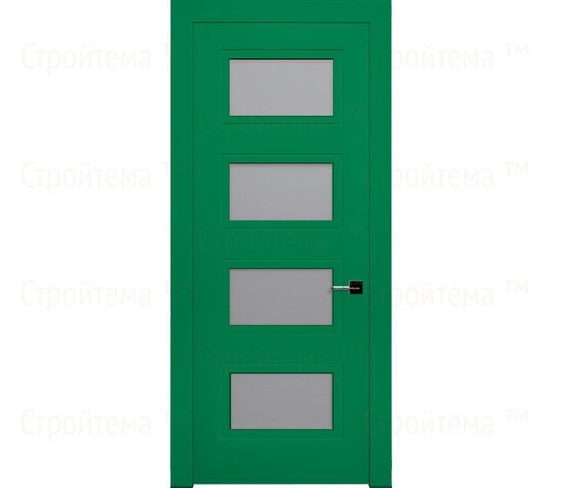 Дверь межкомнатная со стеклом Гранада ДО4 зеленая
