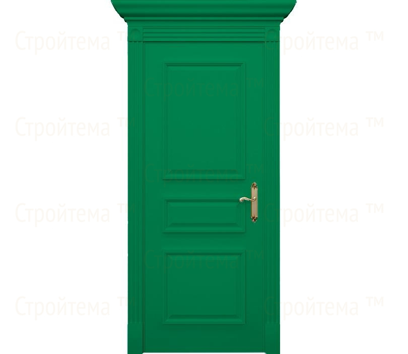 Дверь межкомнатная глухая Монца ДГ3 зеленая