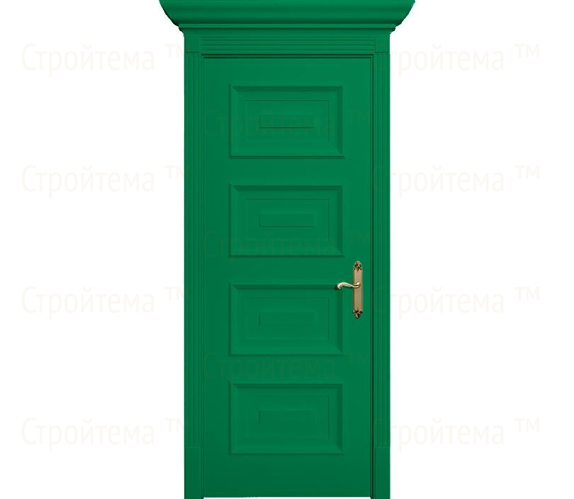 Дверь межкомнатная глухая Неаполь ДГ4 зеленая