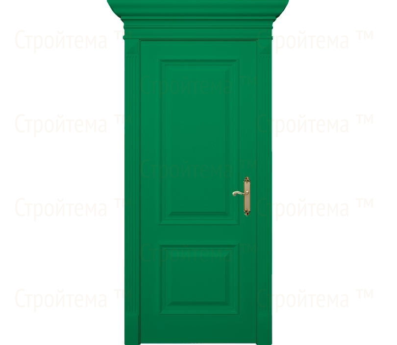 Дверь межкомнатная глухая Палермо ДГ2 зеленая