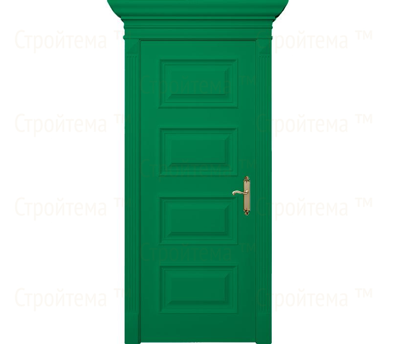 Дверь межкомнатная глухая Палермо ДГ4 зеленая
