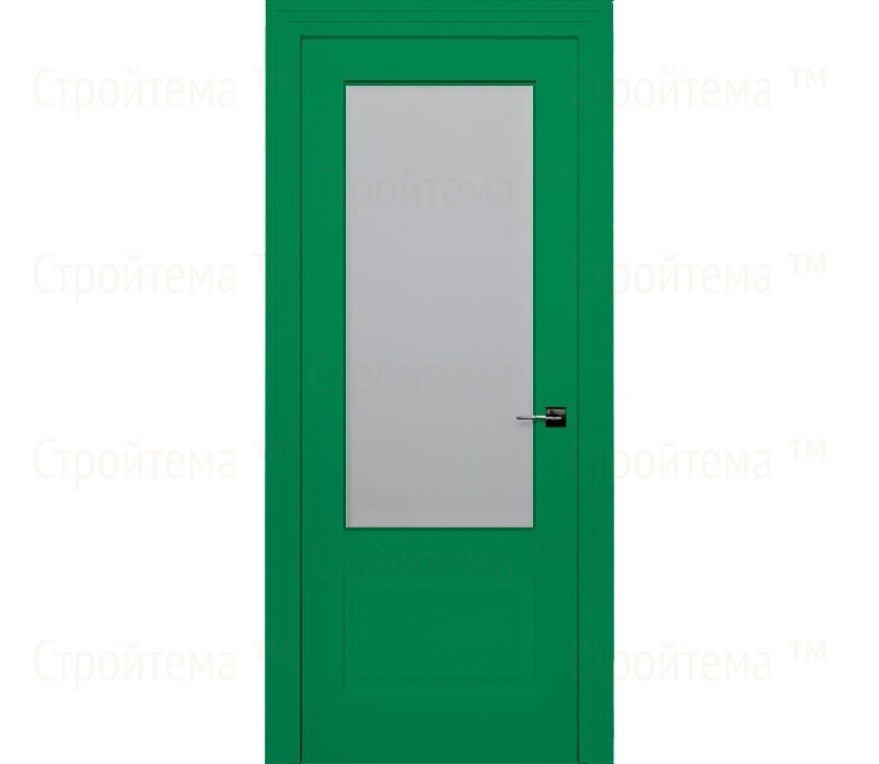 Дверь межкомнатная со стеклом Римини ДО2-2 зеленая