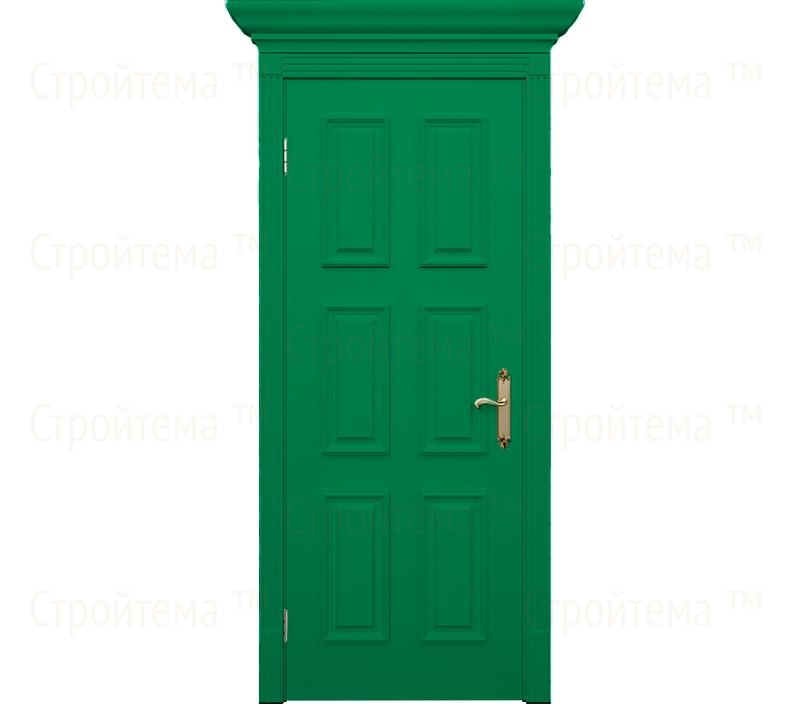 Дверь межкомнатная глухая Венеция ДГ9 зеленая