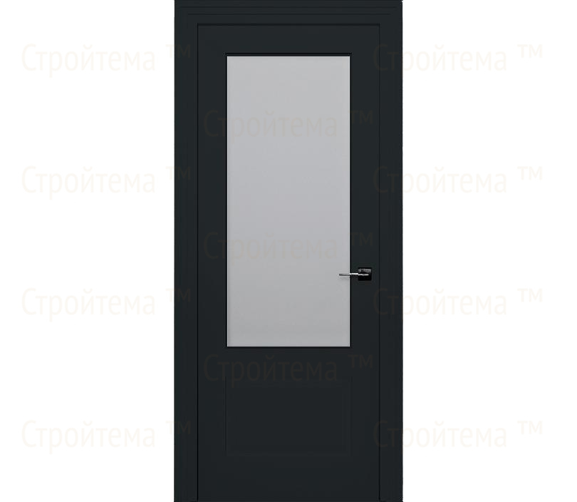 Дверь межкомнатная со стеклом Римини ДО2-2 черная