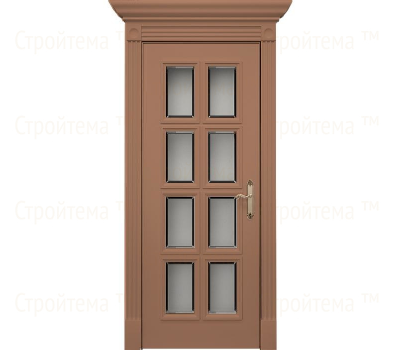 Дверь межкомнатная со стеклом Монца ДО1 капучино
