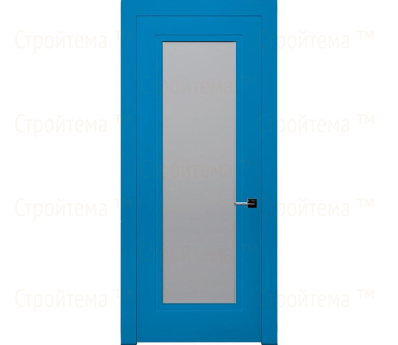 Дверь межкомнатная со стеклом Гранада ДО1 голубая