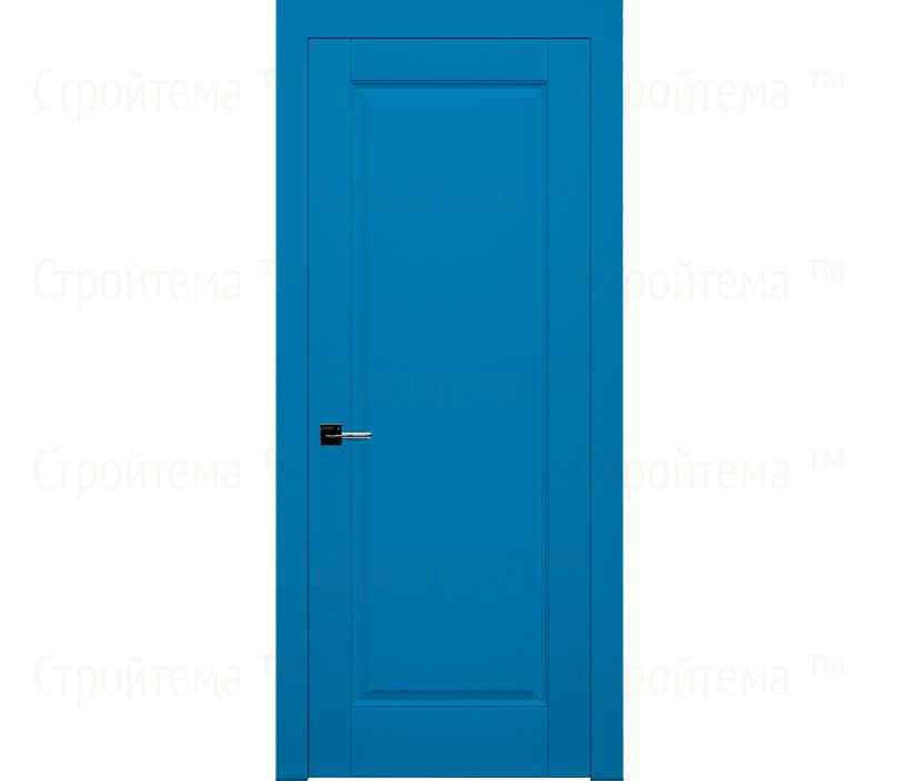 Дверь межкомнатная глухая Лондон ДГ1 голубая