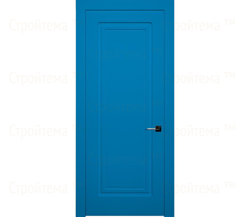 Дверь межкомнатная глухая Милан ДГ1 голубая