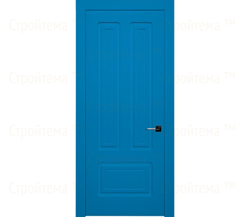 Дверь межкомнатная глухая Милан ДГ10 голубая