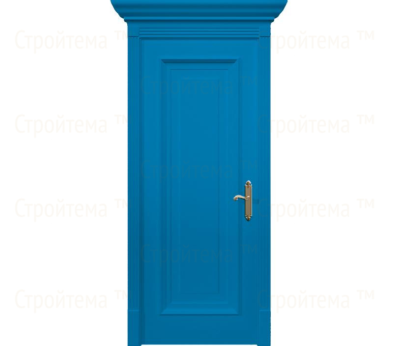 Дверь межкомнатная глухая Неаполь ДГ1 голубая