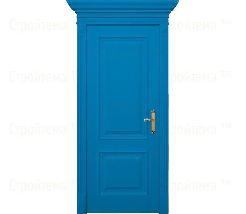 Дверь межкомнатная глухая Палермо ДГ2 голубая