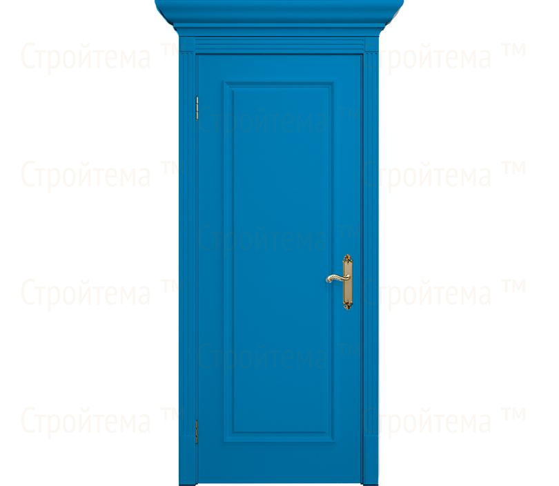 Дверь межкомнатная глухая Венеция ДГ1 голубая