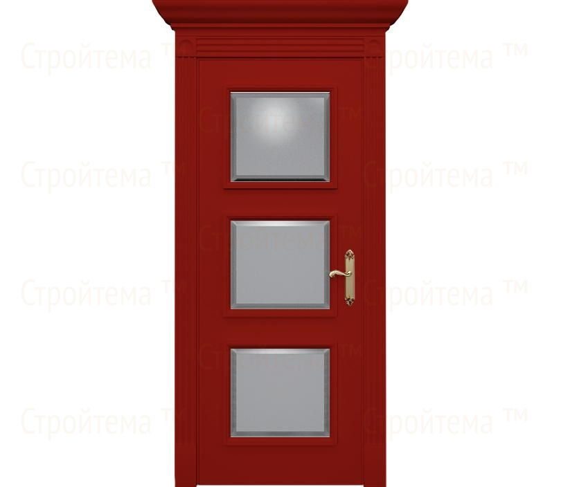 Дверь межкомнатная со стеклом Монца ДО6 вишня