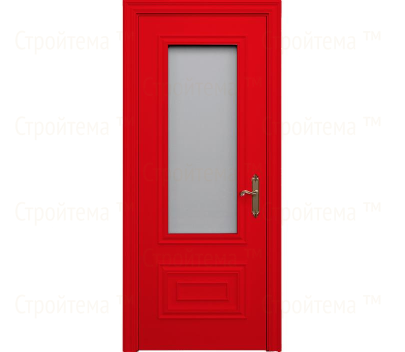 Дверь межкомнатная со стеклом Каталина ДО2-2 красная