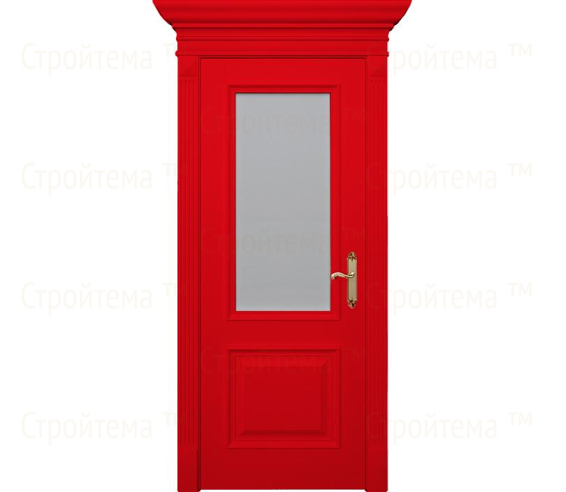 Дверь межкомнатная со стеклом Палермо ДО2 красная