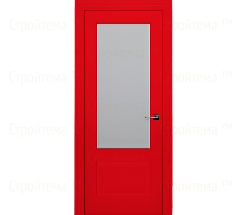 Дверь межкомнатная со стеклом Римини ДО2-2 красная