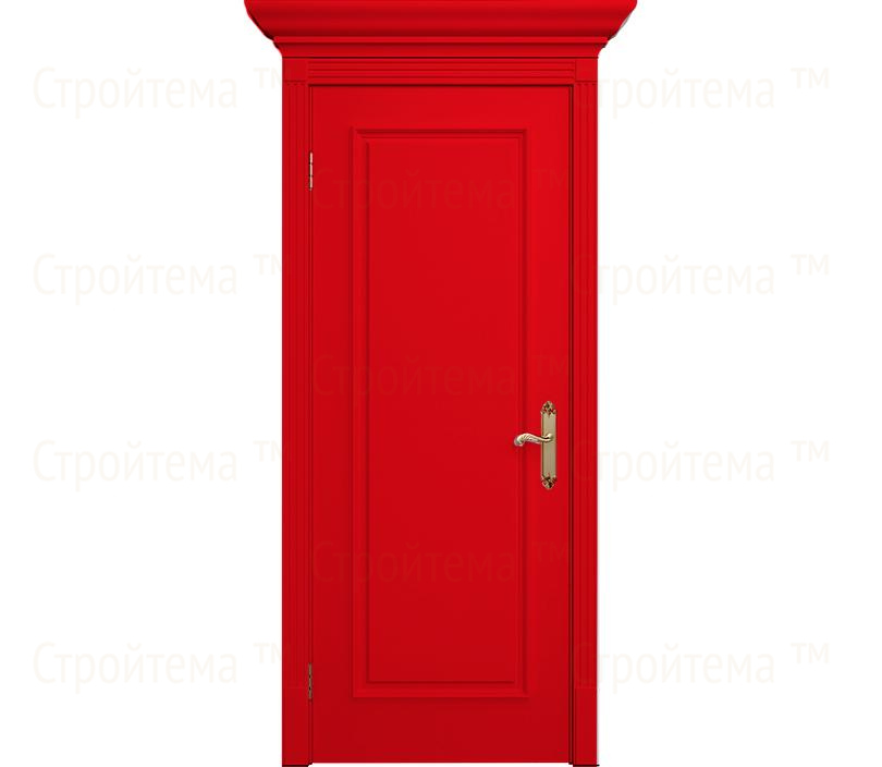 Дверь межкомнатная глухая Венеция ДГ1 красная