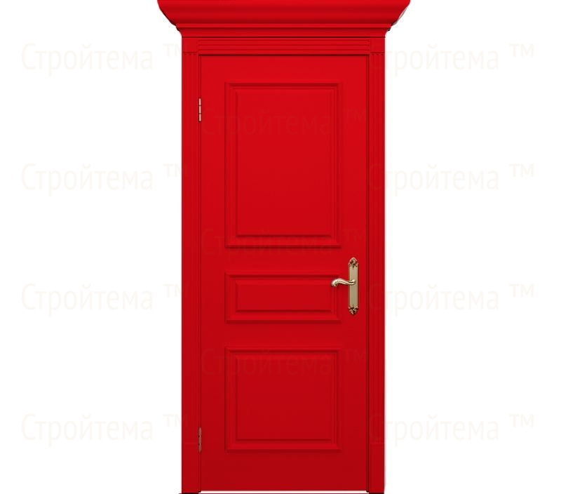Дверь межкомнатная глухая Венеция ДГ3 красная