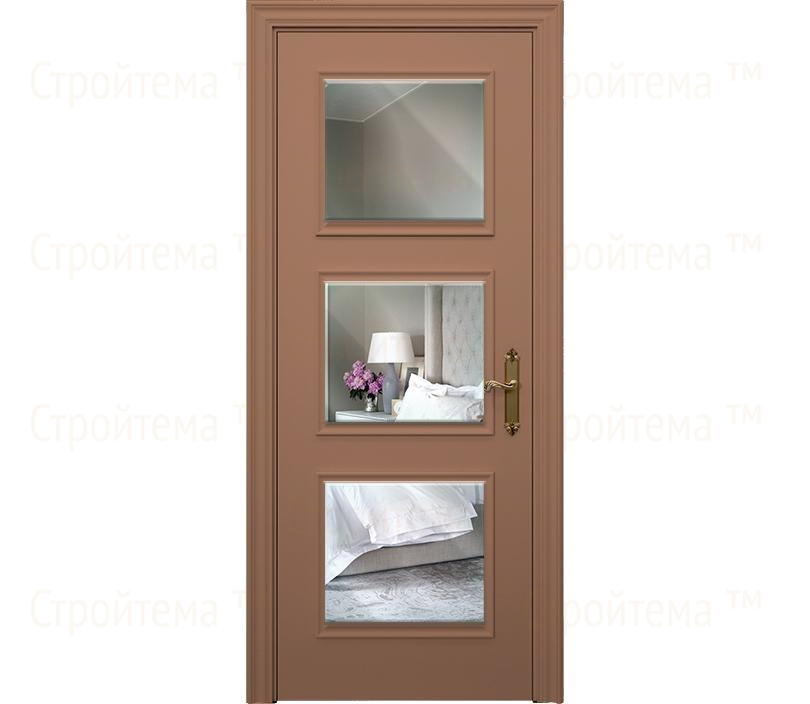 Дверь межкомнатная с зеркалом Каталина ДО6 капучино