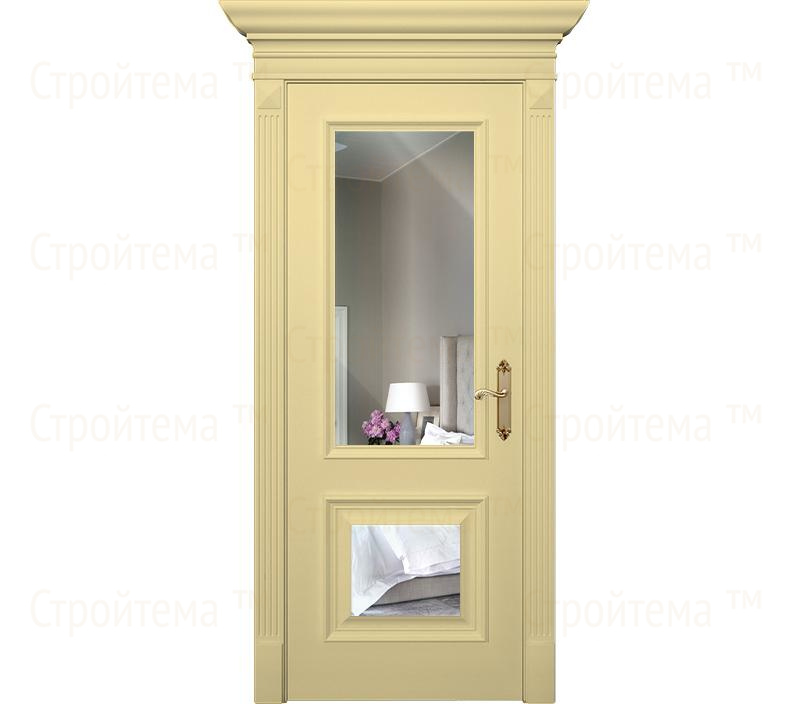 Дверь межкомнатная с зеркалом Палермо ДГ2 ванильная