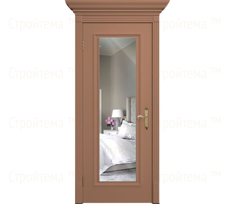 Дверь межкомнатная с зеркалом Венеция ДГ1 капучино