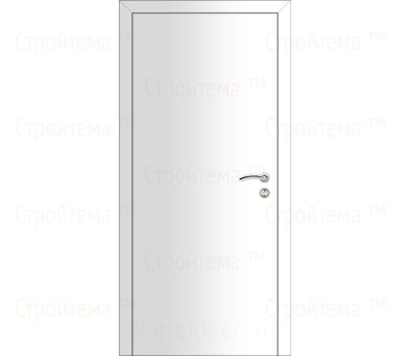 Дверь межкомнатная Капель Classic ПВХ гладкая белая нестандартная